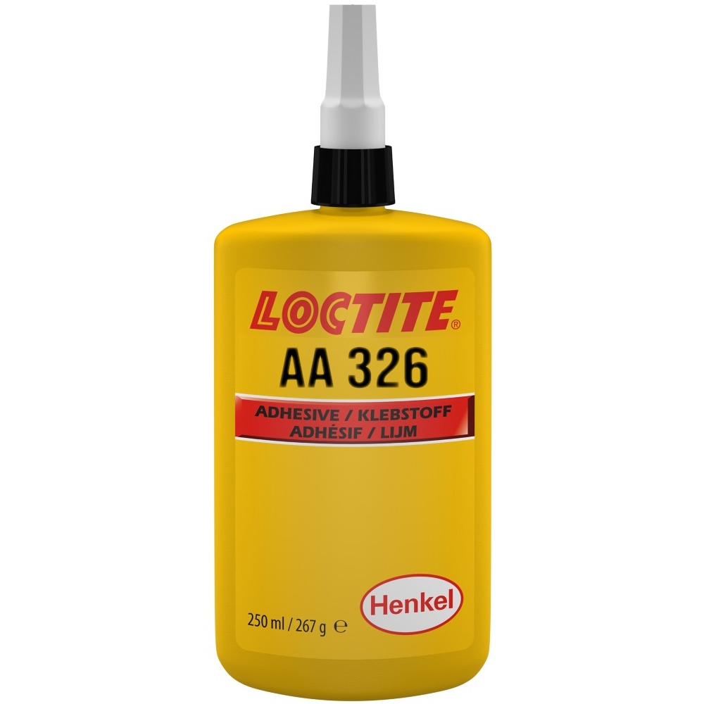 Keo cấu trúc Loctite AA 326 dán nam châm màu vàng chai 250ml