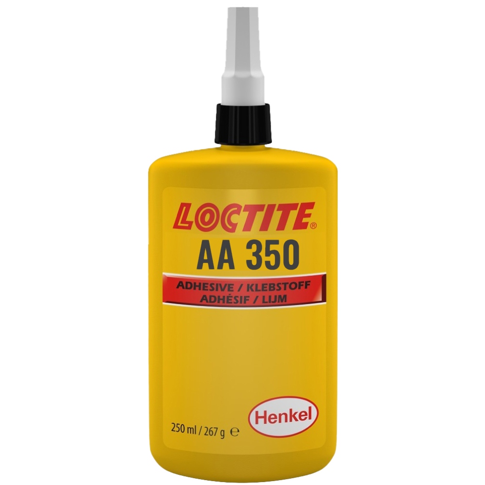 Keo dán acrylic quang hóa Loctite AA 350 trong suốt chai 250ml