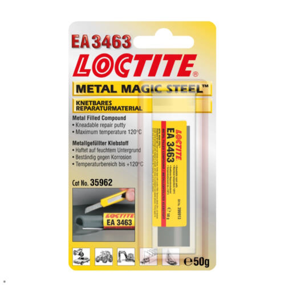 Keo epoxy dạng thanh Loctite EA 3463 Metal Magic Steel Stick 50g