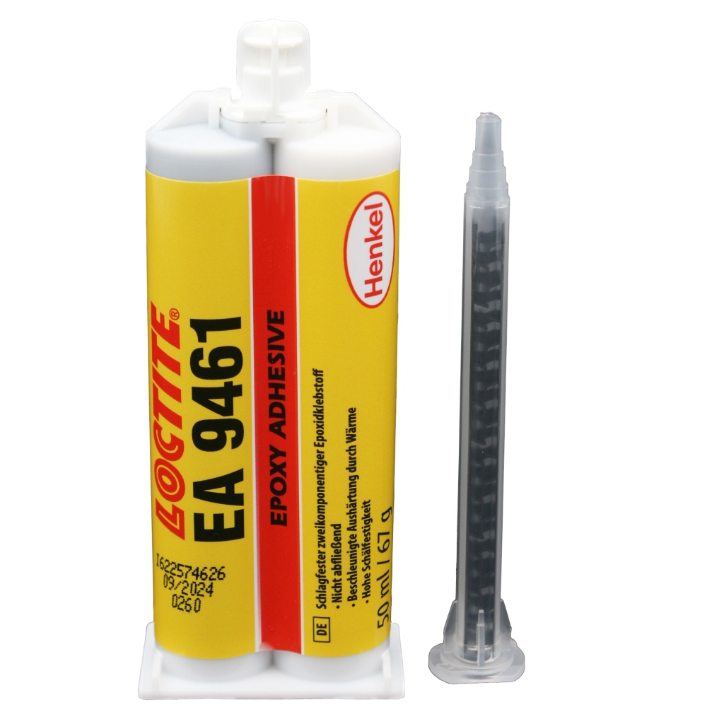 Keo Epoxy hai thành phần Loctite EA 9461 dùng cho nhựa nhiệt dẻo màu xám 50ml