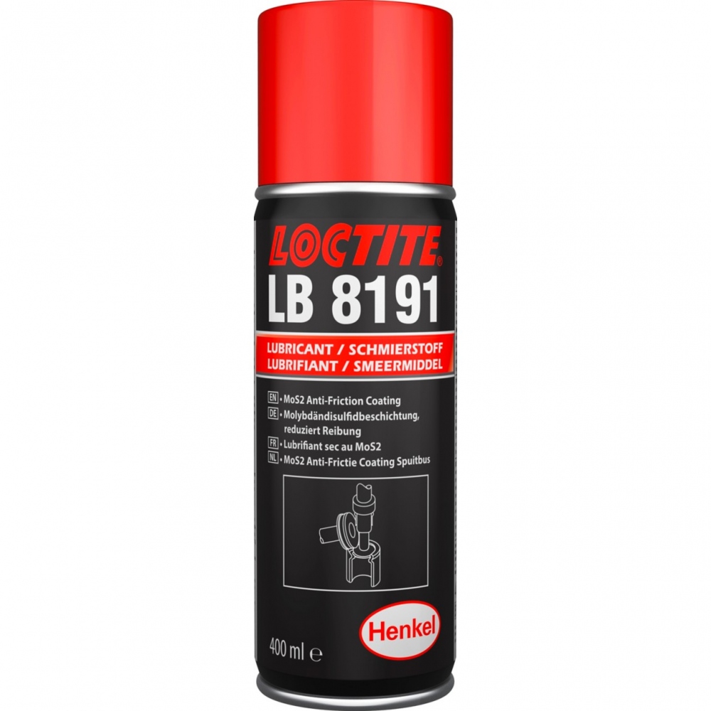 Bình xịt chất bôi trơn màng khô gốc MoS2 Loctite LB 8191 dung tích 400ml