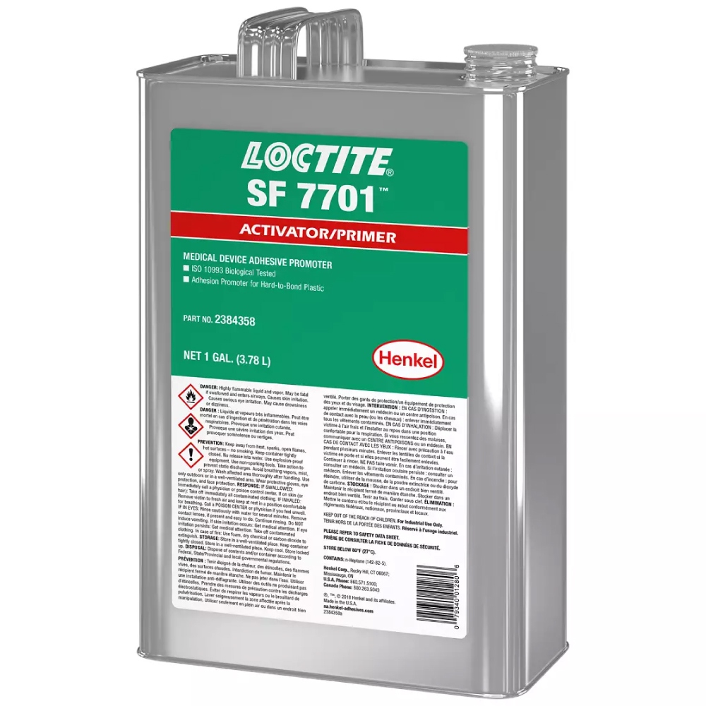 Chất lót xử lý bề mặt nhựa polyolefin cho keo dán thiết bị y tế Loctite SF 7701 473ml