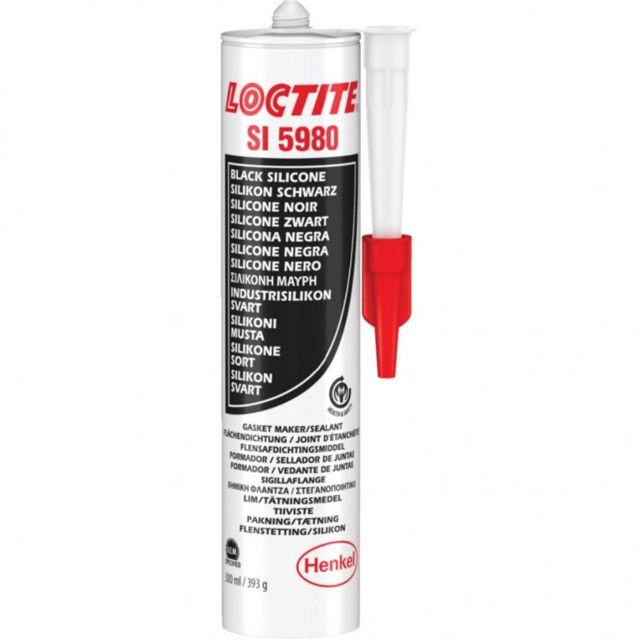 Keo tạo gioăng silicon linh hoạt Loctite SI 5980 màu đen dạng ống 300ml