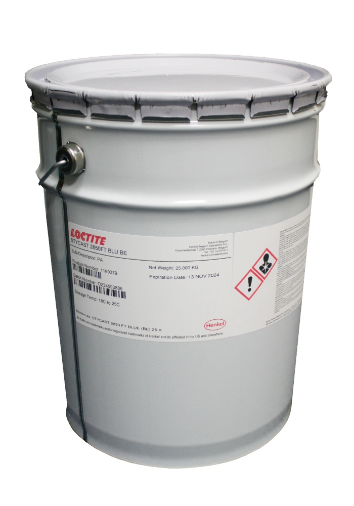 Keo đổ khuôn Epoxy Loctite STYCAST 2850FT màu xanh 25 kg