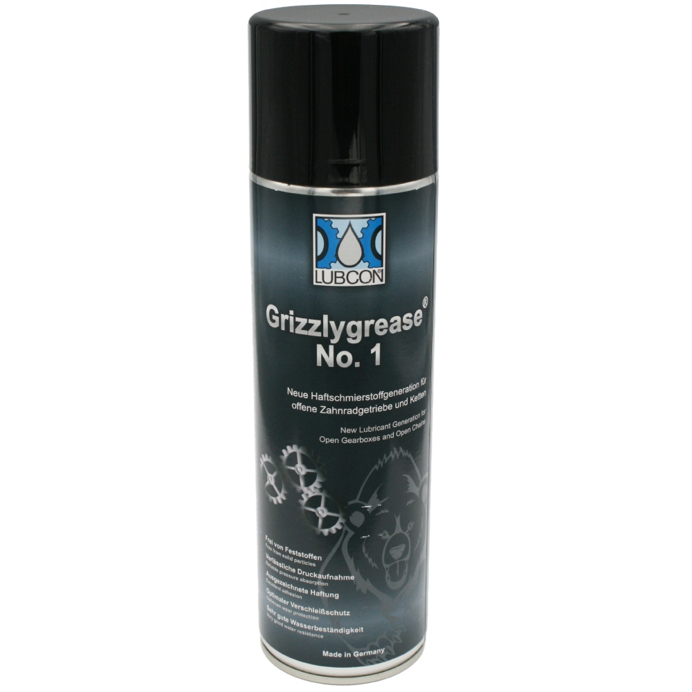 Dầu nhờn Lubcon Grizzlygrease No. 1 cho bánh răng hở bình xịt 500ml
