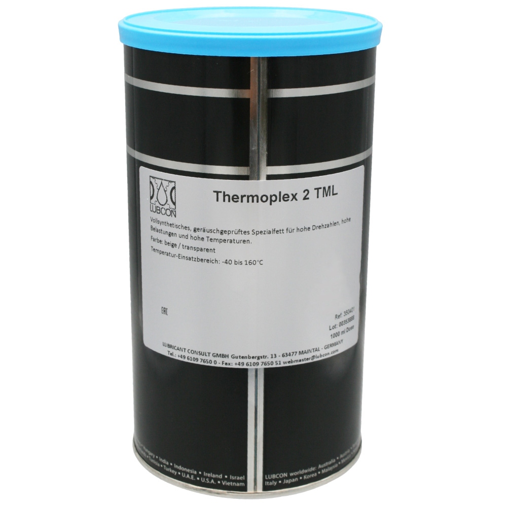 Mỡ bôi trơn đặc chủng tổng hợp Lubcon THERMOPLEX 2 TML KPE2P -40 can 1 lít