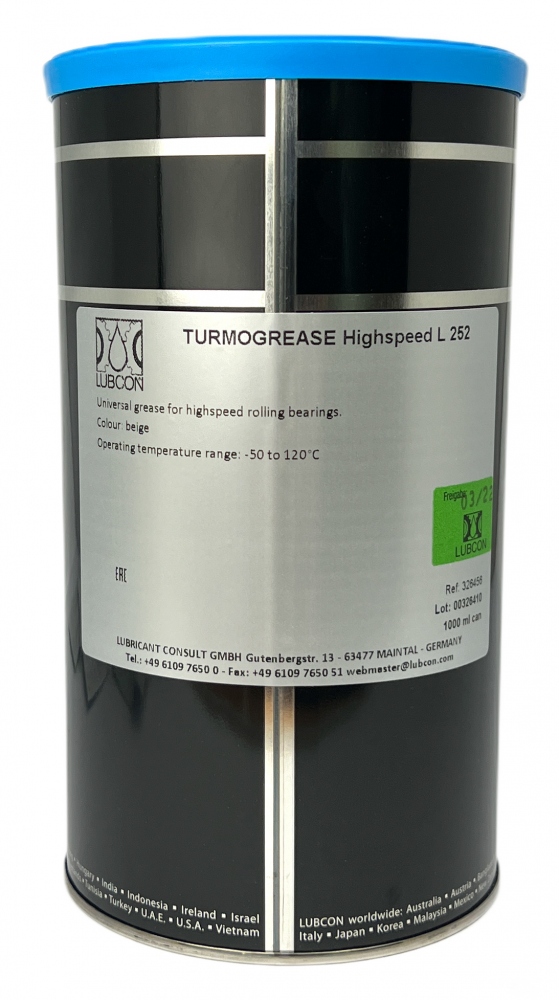 Mỡ bôi trơn vòng bi đa năng tốc độ cao Lubcon Turmogrease Highspeed L 252 hộp 1 kg