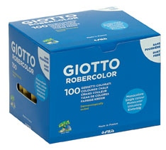 Hộp 100 viên phấn màu viết bảng Fila Giotto Robercolor kích thước 80x10mm