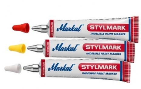 Bộ bút vẽ đánh dấu kim loại đầu bi Markal Stylmark 3 màu - Đầu bi 3 mm