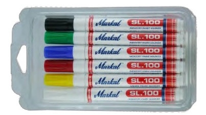 Bộ 6 bút sơn công nghiệp Markal SL.100 - Nét vẽ 2-4 mm