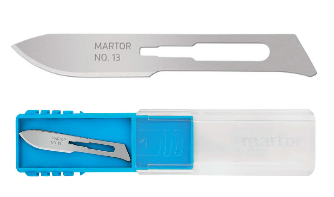 Dao mổ kỹ thuật Martor 13.50 lưỡi dao trổ 42.3 x 6.2 x 0.4 mm