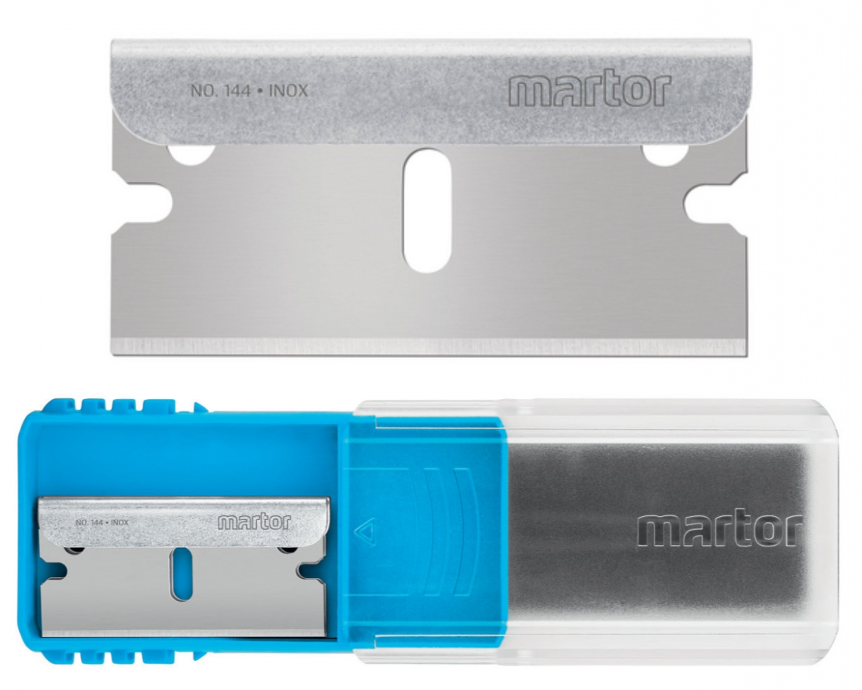 Lưỡi dao lam gia cường thép không gỉ Martor 144.50 dày 0.25 mm