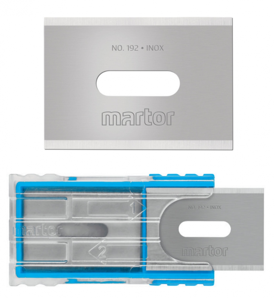 Lưỡi dao công nghiệp không gỉ Martor 192.66 kích thước 26 x 18.5 x 0.40 mm