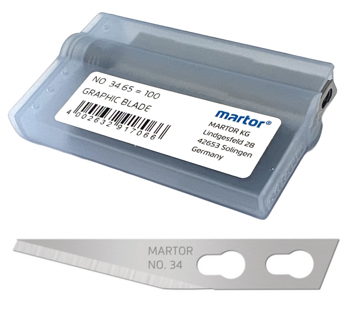 Lưỡi dao kỹ thuật Martor 34.65 độ dày 0,50 mm
