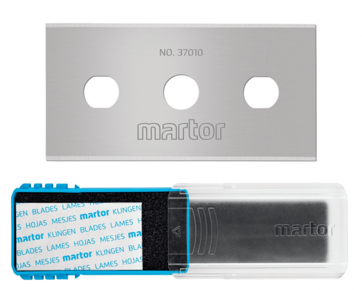Lưỡi dao công nghiệp Martor 37010.50 kích thước 43 x 22 x 0,10 mm