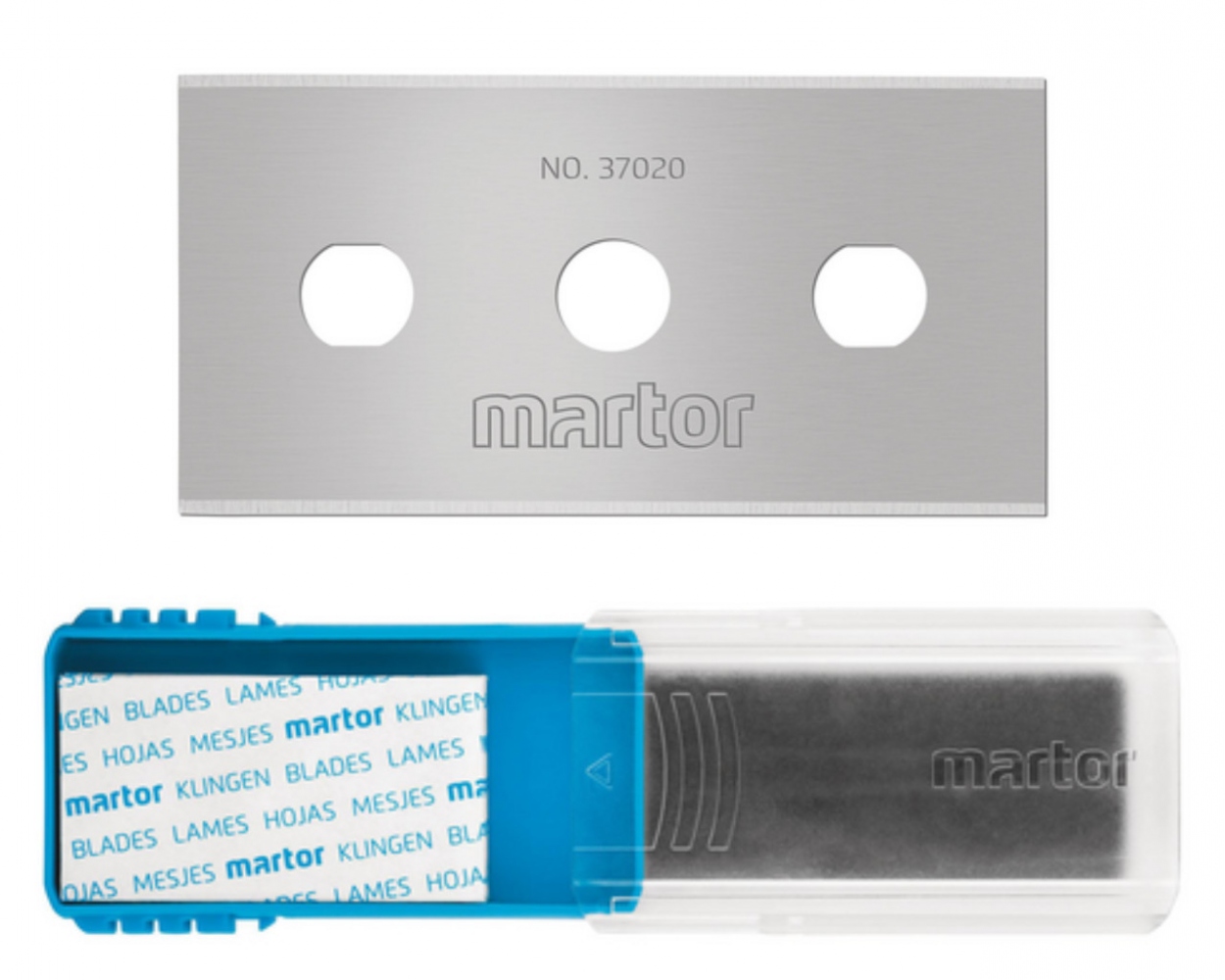 Lưỡi dao công nghiệp Martor 37020.50 kích thước 43 x 22 x 0.2 mm