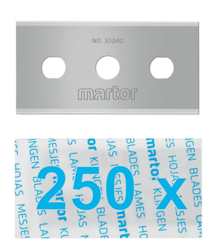 Lưỡi dao công nghiệp Martor 37040.39 kích thước 43x22x0,4 mm - 250 miếng
