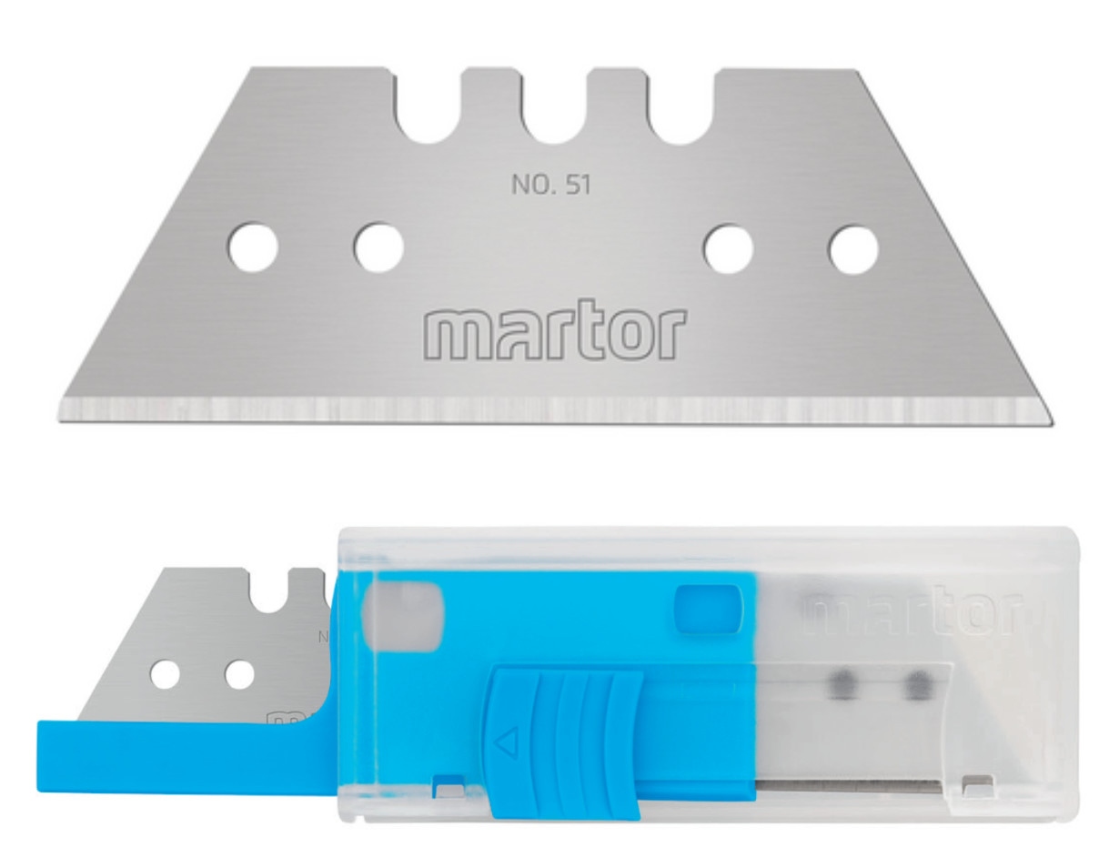 Lưỡi dao hình thang Martor 51.70 kích thước 53 x 19 x 0,63 mm
