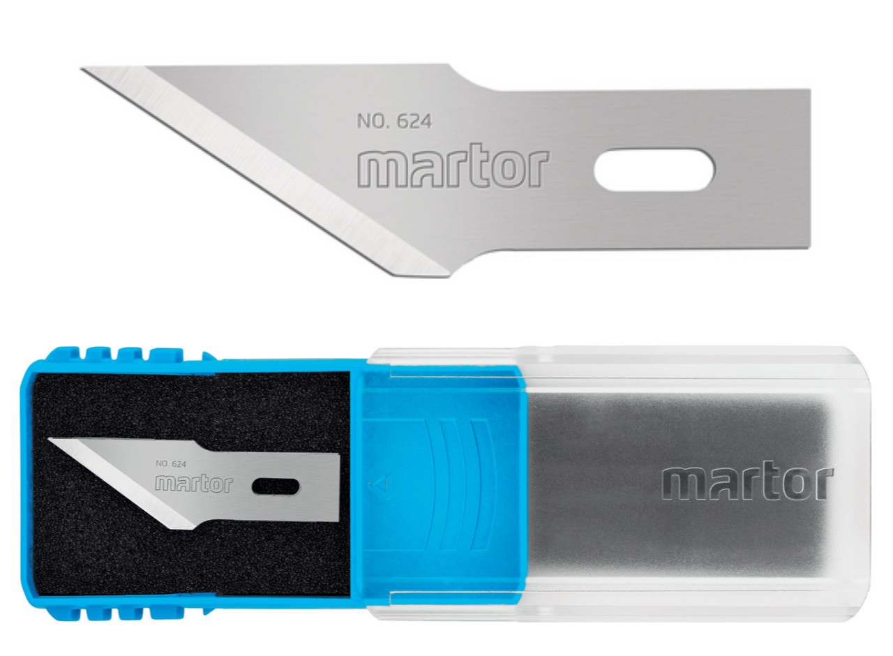 Lưỡi dao trổ Martor 624.50 kích thước 38 x 11.5 x 0.63 mm