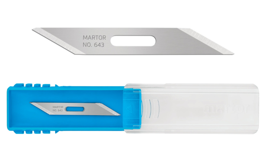 Lưỡi dao đặc biệt nhỏ Martor 643.50 kích thước 43 x 6 x 0,5 mm