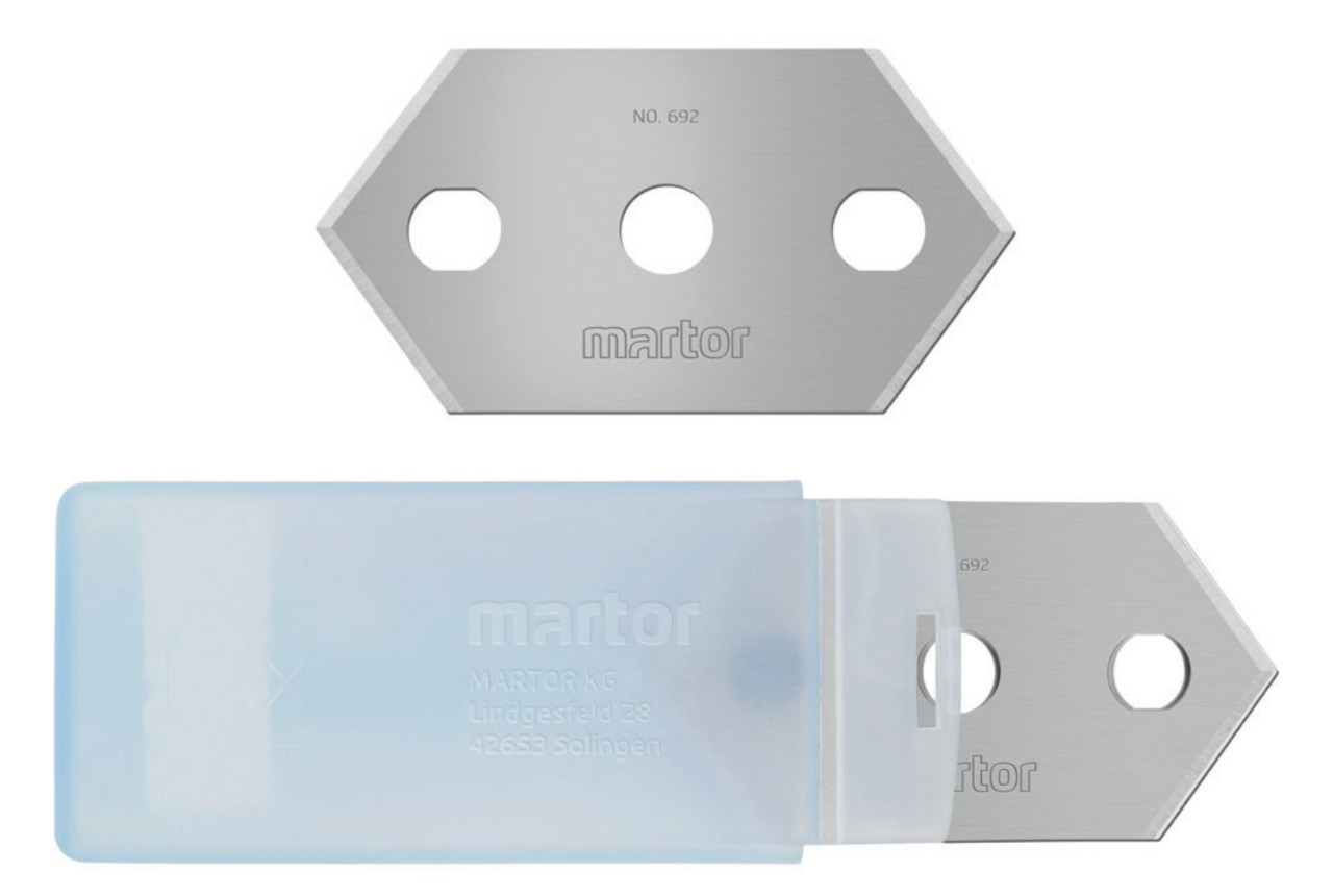 Lưỡi dao nhọn Martor 692.60 kích thước 42x22.4x0.2 mm