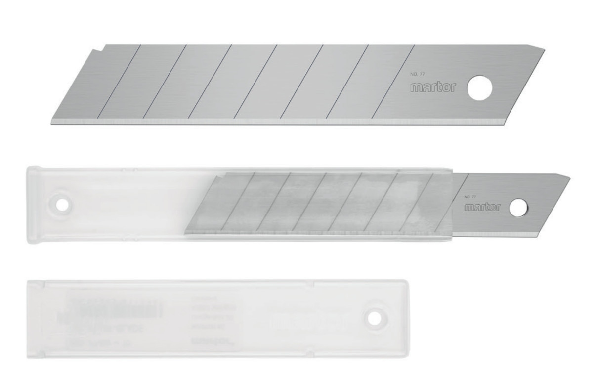 Dao rọc giấy Martor 77.60 - Lưỡi dao bẻ đoạn 110 x 18 x 0.50 mm