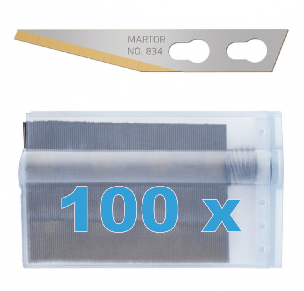 Lưỡi dao kỹ thuật Martor 834.65 phủ TiN 36.5x5.7x0.50 mm