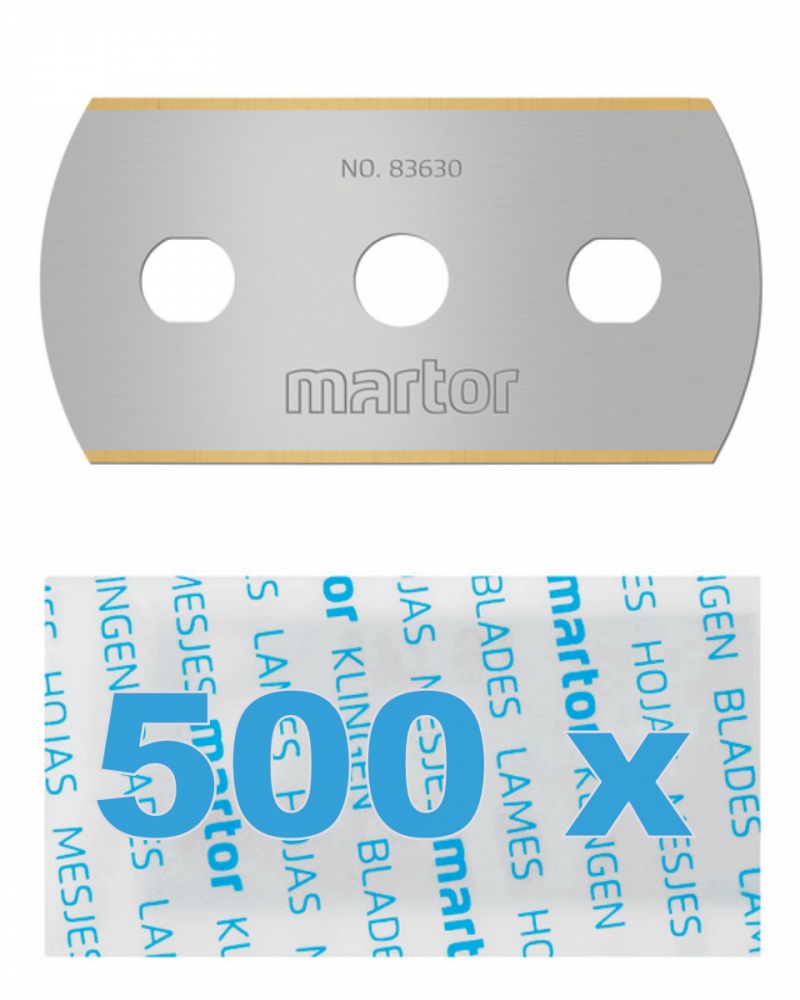 Lưỡi dao công nghiệp Martor 83630.35 thép không gỉ INOX phủ TiN 43x22x0.3mm