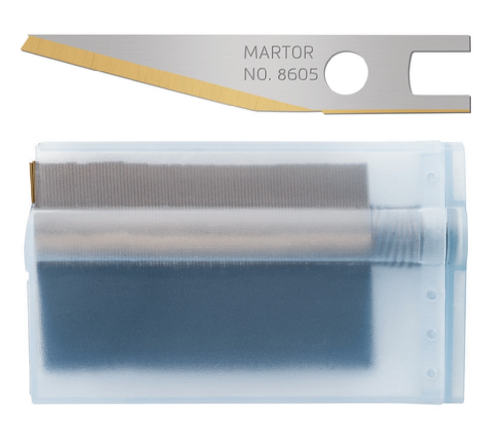 Lưỡi dao trổ Martor 8605.65 phủ TiN dày 0.50 mm