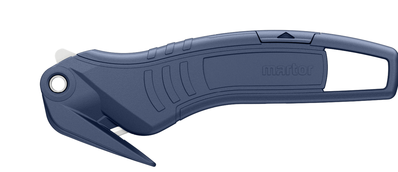 Dao an toàn Martor 32000771 SECUMAX 320 MDP chuyên dụng cắt màng nhựa quay đầu được (có thể phát hiện bằng máy dò kim loại)