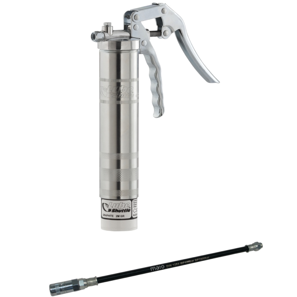 Súng bơm mỡ cầm tay một tay Mato Lube-Shuttle M10X1 kèm dây vòi PH-30C