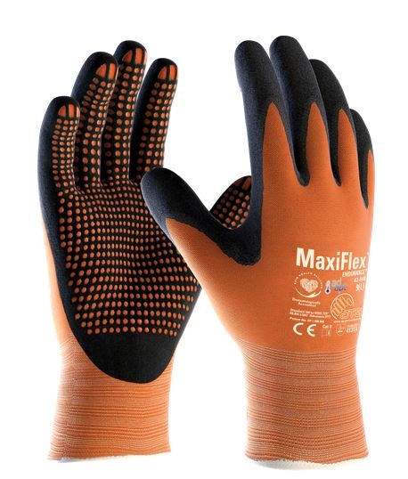 Găng tay bảo hộ Maxiflex 42-848 Endurance AD-APT màu đen cam
