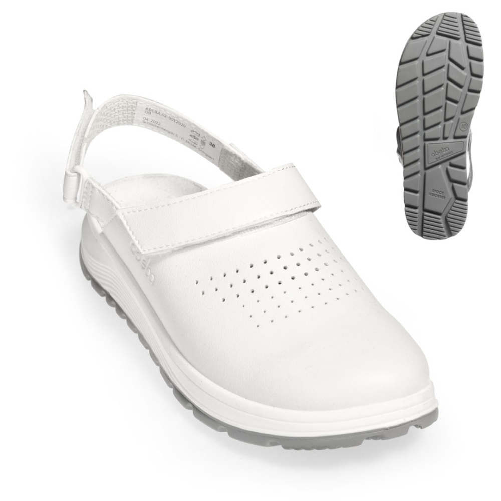 Giày chuyên dụng y tế chống trượt màu trắng OB SRC Abeba 812020 ACTIVE