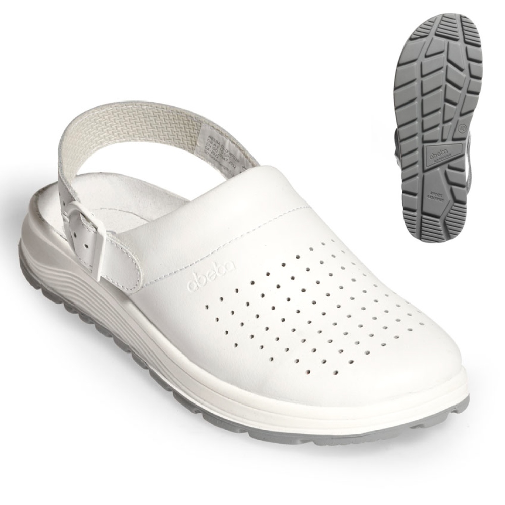 Giày y tế chuyên dụng chống trượt màu trắng OB SRC Abeba 87020 ACTIVE