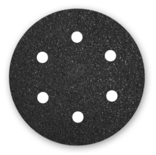 Giấy nhám vòng Silicon carbide Menzer Ø 225 mm - 6 lỗ - Độ nhám K16