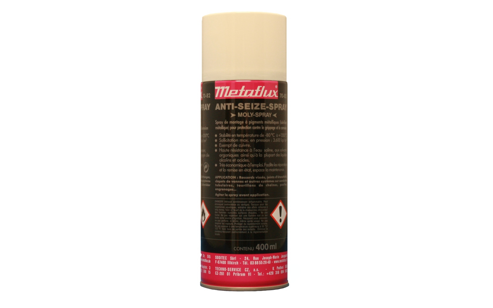 Bình xịt chống kẹt đồng Metaflux 70-82 MOLY SPRAY 400 ml