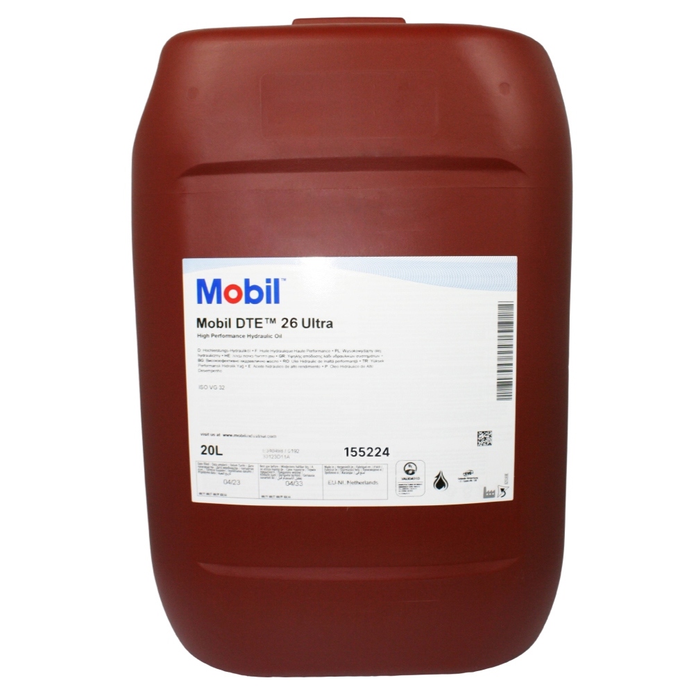 Dầu thủy lực hiệu suất cực cao Mobil DTE 26 Ultra ISO VG 68 - 20L