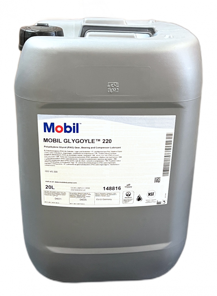 Dầu bánh răng và ổ đỡ hiệu suất cao Mobil Glygoyle 220 PAG 20L
