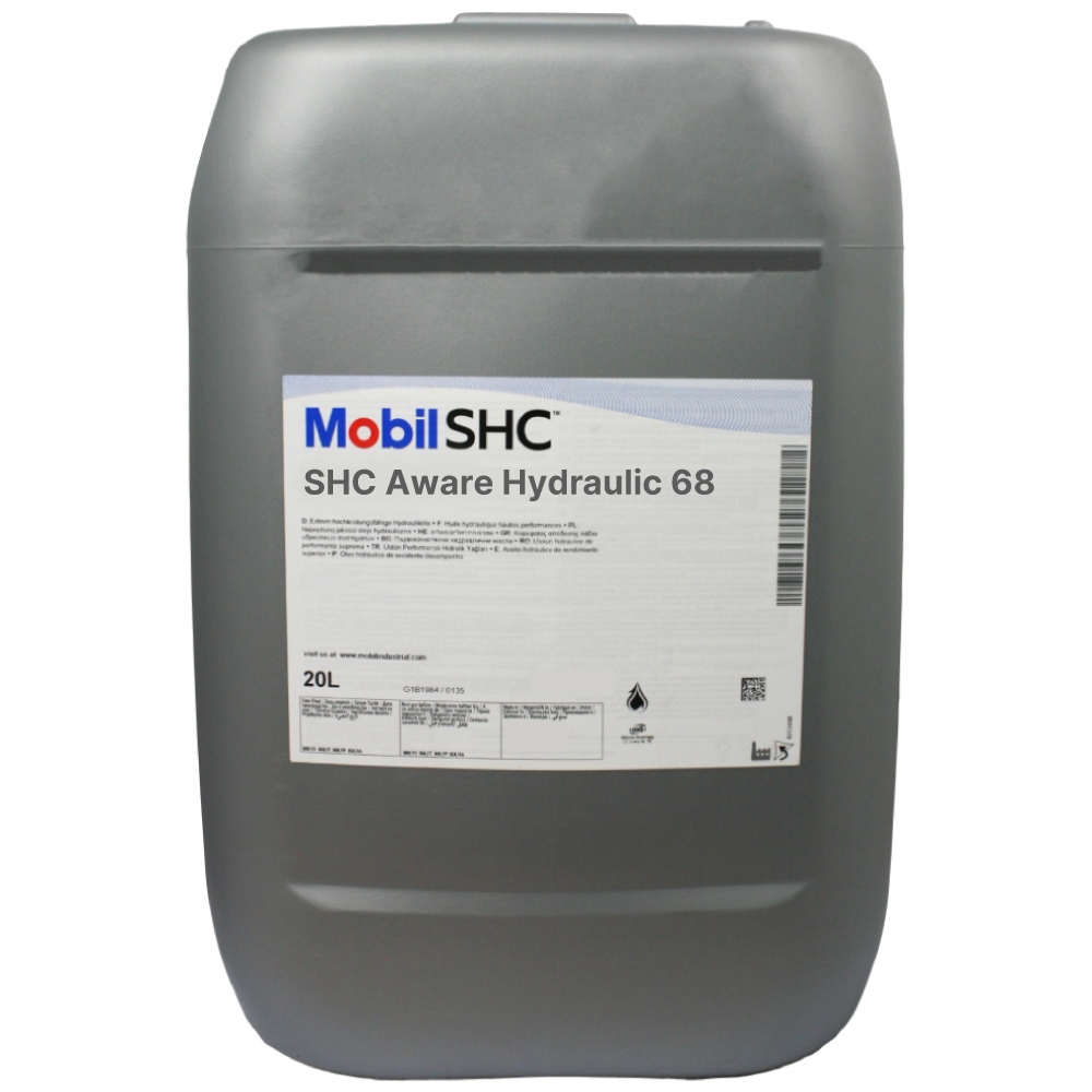 Dầu thủy lực Mobil SHC Aware Hydraulic 68 dùng cho các ứng dụng hàng hải 20L