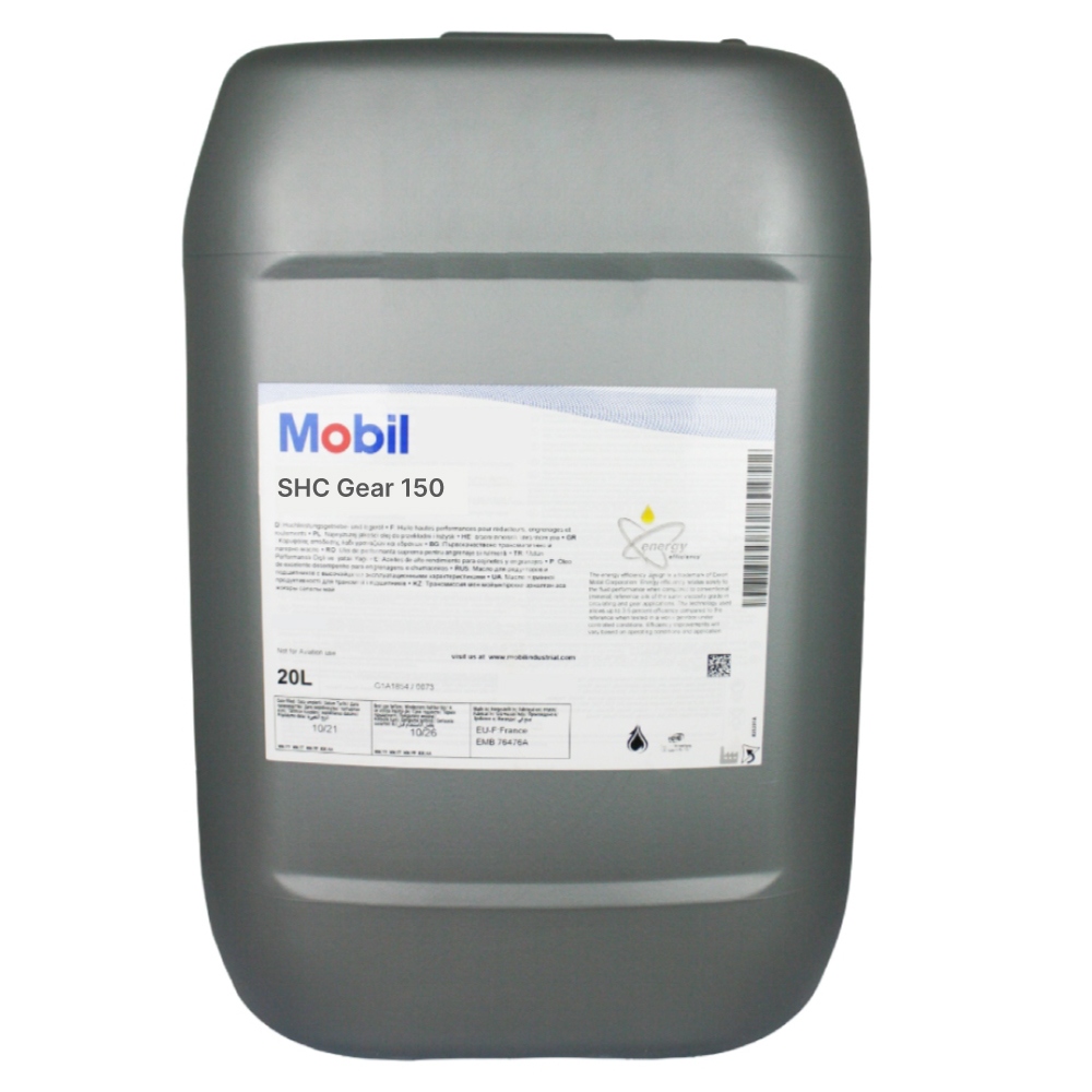 Dầu bánh răng hiệu suất cao tổng hợp Mobil SHC Gear 150 20L