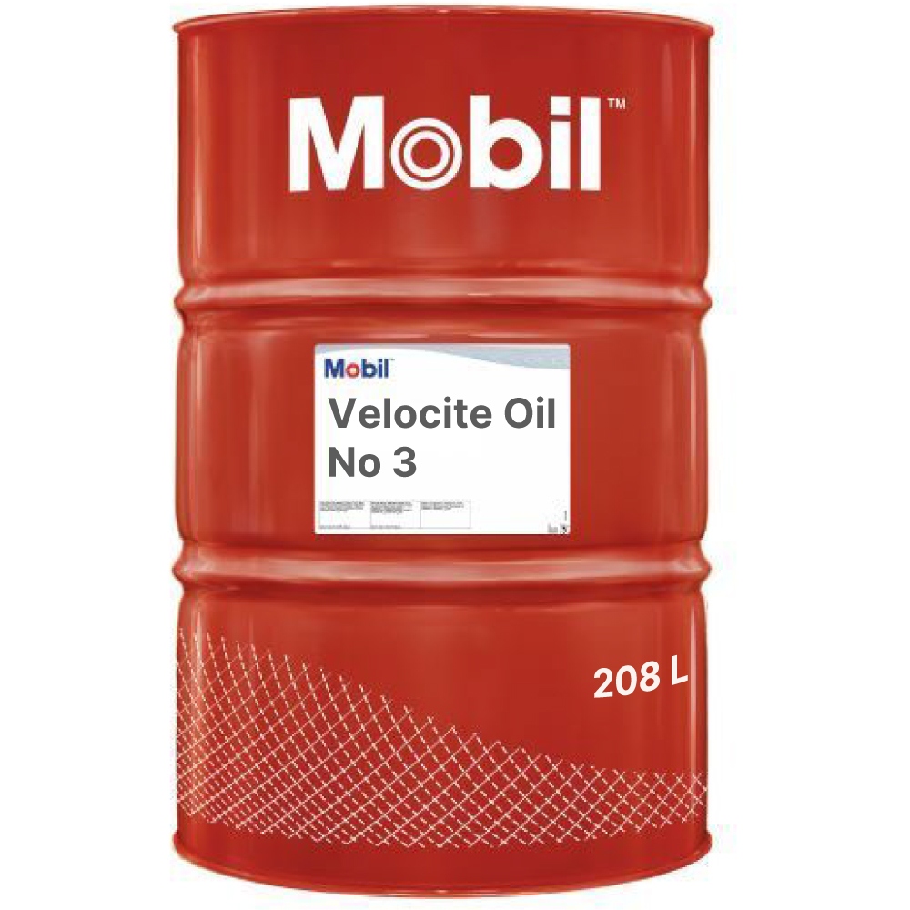 Dầu nhờn cao cấp Mobil Velocite Oil No 3 dành cho trục quay tốc độ cao, độ nhớt VG 2, phuy 208L