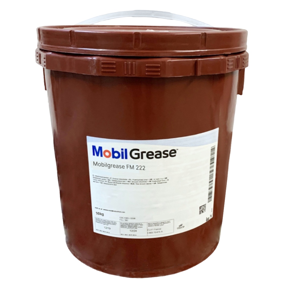 Mỡ bôi trơn vòng bi thực phẩm Mobilgrease FM 222 xô 16kg
