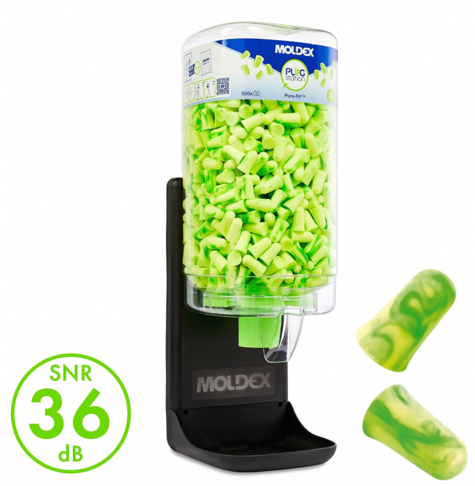 Nút bịt tai MOLDEX Station 7750 Pura-Fit, hộp 500 cặp SNR 36 dB