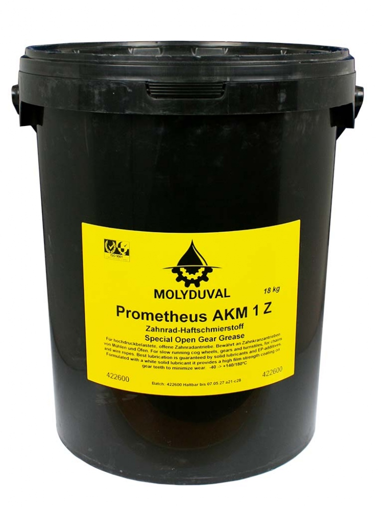 Mỡ bôi trơn bánh răng hở đặc biệt Molyduval Prometheus AKM 1 Z xô 18kg