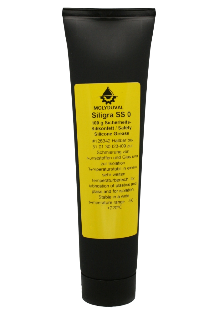 Molyduval Siligra SS 0 Mỡ silicone an toàn màu trong suốt tuýp 100g