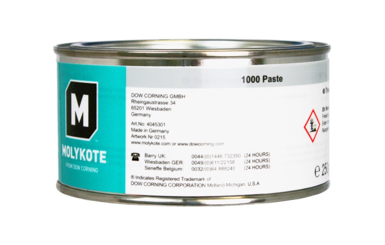 Mỡ bôi trơn rắn Molykote 1000 dùng cho các mối nối kim loại, lon 250g