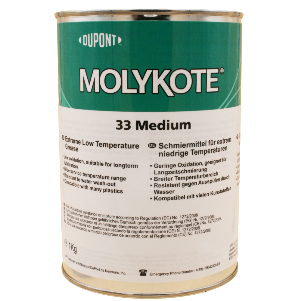 Mỡ bôi trơn vòng bi nhiệt độ thấp Molykote 33 Medium NLGI-2 1kg