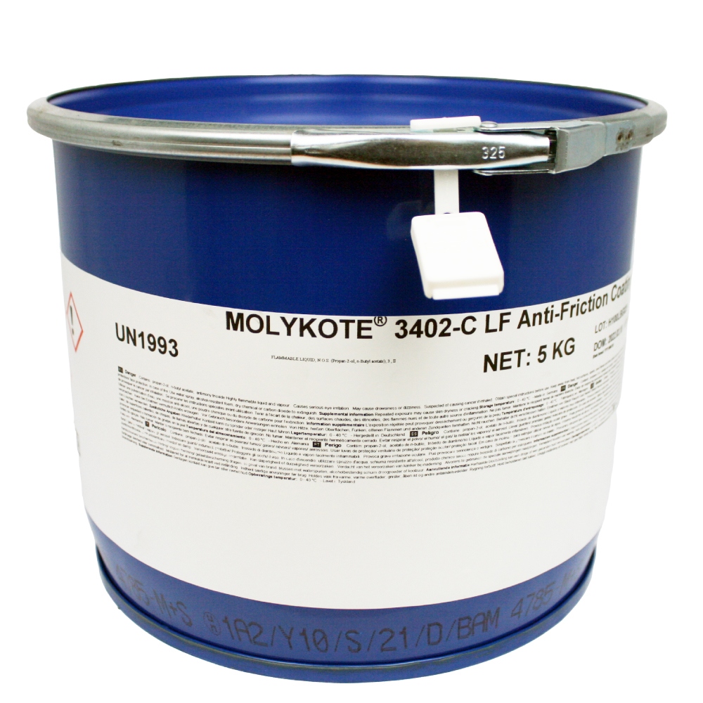 Molykote 3402-C LF Lớp phủ chống ma sát MoS2 màu xám thùng 5kg
