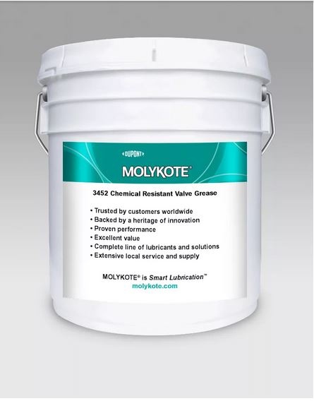 Mỡ bôi trơn van fluorosilicone MOLYKOTE 3452 thùng 5 kg