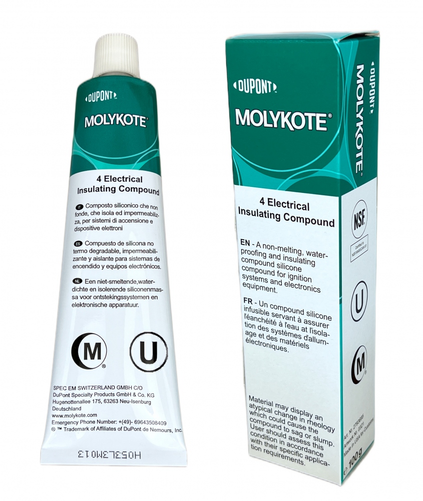 Mỡ silicon cách điện Molykote 4 dạng tuýp 100g
